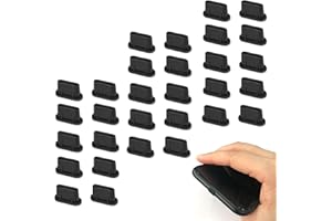 HEMAJI 30 stück silikon Abdeckung USB Staubschutz Stöpsel Anti Staub Stecker Schwarz USB C Schutzkappe Port Anti-Staub-stecker-Schutz Es gibt DREI Schnittstellen für Smartphone Typ-C (Typ-C)