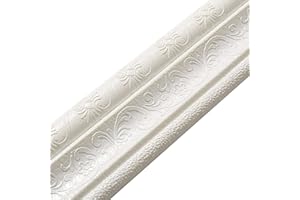 Otherway Bordure Murale Adhesive, Autocollant Mural 3D Autocollant Décoratif Moulure Moulure Morale Murale PLINTHE PRINTHE FRANÇAIS Autocollant DIY Maison Decal Mur Décal Salon Salon Chambre