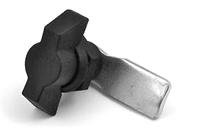 Ajile® - 2 pièces - Verrou à came plate tête papillon polyamide noir