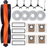 Fixbetter Xiaomi X20 Max/X20 Pro Robot S&uuml;p&uuml;rge i&ccedil;in Aksesuar Seti, 1 Rulo Fır&ccedil;a, 4 Hepa Filtre, 4 Mendil, 4 Toz Torbası, 4 Ya