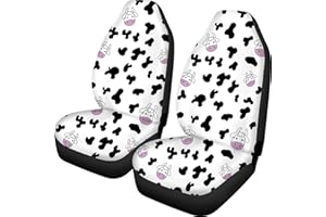 Woisttop Kuh-Milch-Schutzbezug, Fahrzeug-Eimer, Autositzbezug, Autozubehör, universell, passend für die meisten Autos, Limousinen, Lieferwagen, SUVs, LKWs, 2 Sets