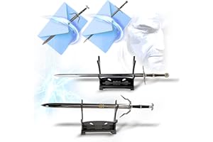 SWORDS AND MORE Witcher - Geralt of Rivia Silver Sword + Steel Sword Letter Opener Sword Miniature Sword Silver Sword Steel Sword Gift for Collectors Exclusive Set