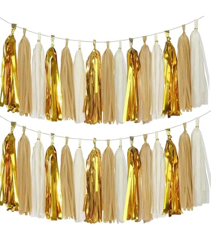 M METERXITY Lot De 6 Guirlandes à Quatre Feuilles - Guirlandes En Papier Suspendues, Idéales Pour Les Mariages, Les Fêtes Et Les Cérémonies De Re Mise Des Diplômes (3 Mètres, Orange