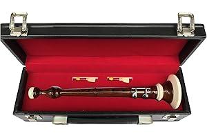 Z&N PRODUCTS Bombard Chanter, Rosewood Bombard Chanter + 2 Reeds with Hard Case