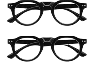 OPULIZE RIO Gafas con Filtro de Luz Azul - Montura con Parte Superior Plana - Negro