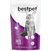 Bestpet Mix Dried Food with Chicken Meat, Lamb Meat and Fish for Adult Cats, 1 kg
