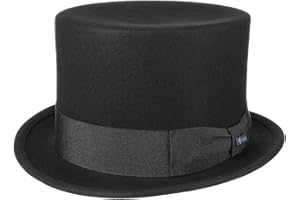 Lipodo Haut-de-Forme pour Enfant - Made in Italy Chapeau de fête en Feutre Laine Mariage avec Ruban Gros Grain Hiver Automne Été Printemps Printemps-été