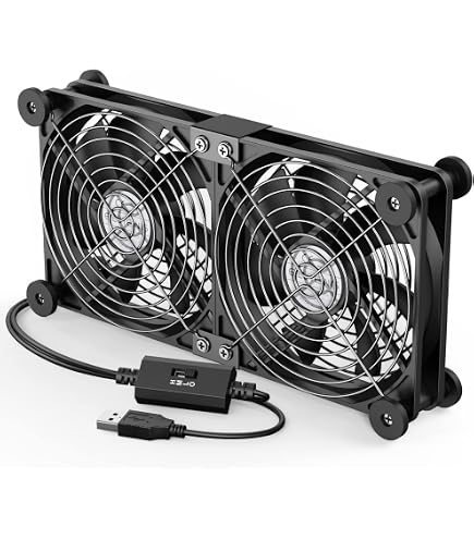 Lot 4 Mini Ventilateurs Silencieux 60x60x10mm 5V USB - Refroidissement PC Imprimante 3D