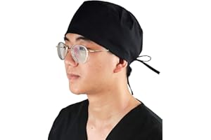 JONATHAN UNIFORM Unisex Cuffie Chirurgiche Cotone con Fascetta Assorbente, Cappellino Sala Operatoria per Medico Infermiere OSS Dentista