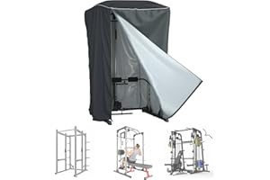 WJYZHM Power Cage Abdeckung, Smith Maschinenabdeckungen, Quat Rack Home Gym Zubehör, Vier Öffnungen, Reißverschluss für drinnen und draußen, universal, staubdicht und wasserdicht,