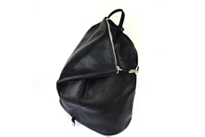 Superflybags Zaino Donna In Vera Pelle modello AUGUSTA con Moschettone di Sicurezza Made In Italy