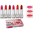 Steel Paris Colour Change Shimmery Gel Lipstick 6 Pieces (2 Red, 2 Pink, 2 Orange)