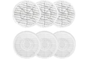 SHUOMAO 6PCS Steam Mop Pads for Shark S6002UK,Replacement Pads Microfiber Washable Steam & Scrub All-in-One Cleaning Pads Mop Accessories Compatible with Shark Steam Mop S6002UK