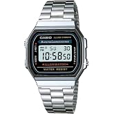 Casio A168WA-1WDF Kol Saati, Retro, Digital, Gri, Unisex