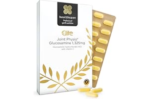 Healthspan Elite Glucosamine 1,325mg (4 Months’ Supply) | Supports Joint Cartilage & Bone Health | Added Vitamin C | All Blacks Official Partner | Informed Sport Accredited | Vegan & Shellfish Free