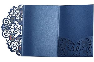 LIERY 10 STÜCKE Europäischen Stil Laser Cut Hochzeitseinladungskarten Dreifachgefaltete Spitze Business Einladungskarten Party Dekoration