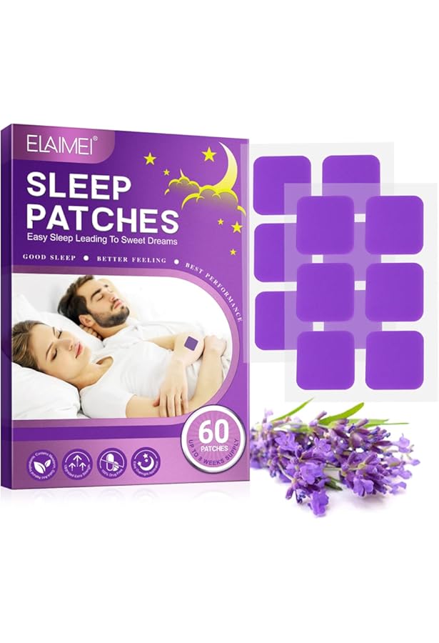 Patchs Sommeil à La Lavande – Lot De 28 – Diffusion 8h – Aide à L'endormissement Naturel – Sans Additif
