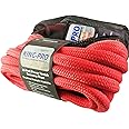 KING-PRO Kinetic Recovery Rope 7/8“x30' Towing Rope 30,000lbs Breaking Strength 100% Nylon Made Heavy Duty Offroad Rope 30% Stretches for Full-Size Truck Large SUVs Offroad Vehicels (Red)
