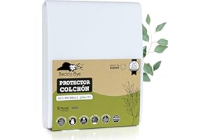 BEDDY-BYE Protector Colchon 150x190/200-40 cm Impermeable Certificado Oeko-Tex®~ Cubre de Cama en Fibra Lujosa Tencel™ Ecológica ~ Forma Funda Ajustable