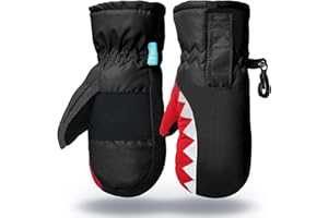 7-Mi Kid and Baby Easy on Wrap Mittens Winter Warm Sport Ski Gloves for 3-7 Years Old