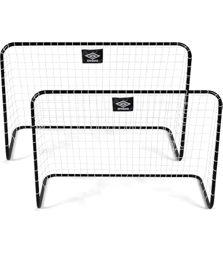 Set De 2 Mini Buts De Foot Mondo AK Sport + Ballon Gonflé – Pour Enfants Dès 3 Ans