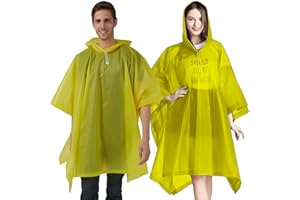 COSOWE Rain Poncho Raincoats Waterproof for Adult, Family Pack Coats for Men Women, Reusable Jacket with Hood for Camping, Disney, Hiking, Travel