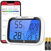 ThermoPro TP393B Ev i&ccedil;in Dijital Oda Termometresi Nem &Ouml;l&ccedil;er, Bluetooth &uuml;zerinden 80m Menzilli Otomatik Veri Senkronizasyonu, 