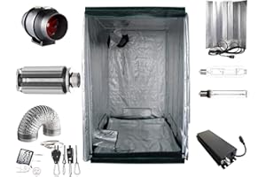 GÉNÉRIQUE Generic Kit complet de culture Pro 600 W à intensité variable NDL 120 x 120 x 200 cm VSG AKF