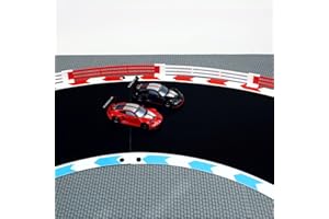 Overdrive-Racing Zaun für Carrera Hybrid Sturmkind - 1,75m / 6,30m / 12,20m - Leitplanken Fangzaun Bande Kurven Gerade Begrenzung, Farbe:Weiß-Rot, Länge:12.20 Meter
