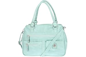 Christian Wippermann Bolso bandolera grande para mujer en imitación de piel