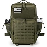qt & qy men s large tactical military backpack 25 l / 35 l / 45 l german army backpack 3 day molle army backpack assault backpack outdoor waterproof pack bag