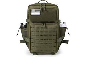 QT&QY Taktischer MilitäR Rucksack Herren Groß 25l/35l/45L Bundeswehr Rucksack 3 Tage Molle Armee RucksäCke Assault Backpack Outdoor Wasserdicht Pack Tasche