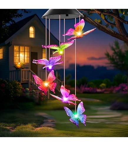 6-Pack 7-Color Changing Solar Mandala Projection Wall Lights – Waterproof Metal Fence Lanterns For Yard, Garden, Patio, Post & Backyard Decor