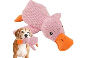 SHANNAN Anatra Calmante Per Cani - Giocattolo Da Masticare Di Peluche A Forma Di Anatra - Giocattoli Calmanti Per Animali Da Compagnia