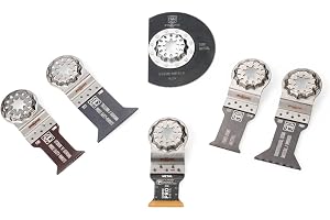 Fina dyksågblad Best of Starlock Metal (6 stycken, för multiverktyg/multifunktionsverktyg, sågblad för hårdade och ohårdade m