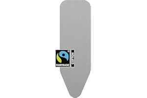 Brabantia Housse pour Table à Repasser B, 124 X 38 cm - Coton, Mousse 4mm & Feutre 4mm – Silver