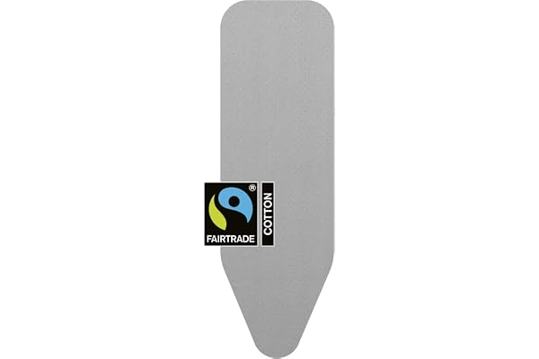 Brabantia Housse pour Table à Repasser B, 124 X 38 cm - Coton, Mousse 4mm & Feutre 4mm – Silver