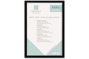 ENMARKALIA DECORACION Enmarkalia Marco poster 61 x 91,5 cm - color Negro (moldura 30x15 mm) X1 Ud.