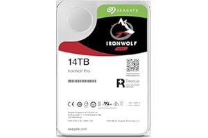 Seagate IronWolf Pro 14 TB NAS RAID Internal Hard Drive - 7,200 RPM SATA 6 Gb/s 3.5-inch (ST14000NE0008)