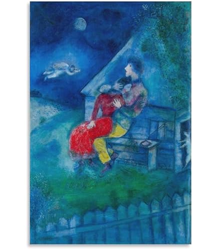 Tableau Marc Chagall Grand Cirque - Impression Toile 80x160 Cm - Déco Murale Moderne