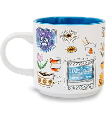 Luke's Diner Tazza In Ceramica 330 Ml - Ufficiale Gilmore Girls - Design Stars Hollow - Lavabile In Lavastoviglie E Microonde