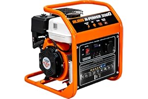 RURIS R-Power 3000 generator växelriktare bensin 3000W 4-taktsmotor 7 hk 212 cc sinusoidal våg ren spolning ultra-kompakt koppar 22,3 kg campinglättnad