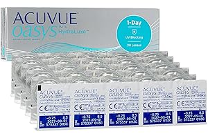ACUVUE® OASYS 1-DAY con tecnología HydraLuxe™ - Reemplazo Diario - protección UV - 30 lentes