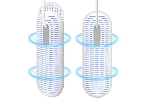 Dittybuy Electric Shoe Dryer - 4/8/12-Hour Timer Auto Off - Portable Boots Dryer for Shoes, Ski Boots, Gloves, Socks - UK Plug - Keep Your Footwear Fresh and Dry