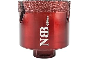 NBB Sega a tazza diamantata con M14, per foratura professionale a secco o ad umido su porcellana dura, ceramica, piastrelle, granito, marmo, veloce, durevole, per smerigliatrice angolare(1,60mm)
