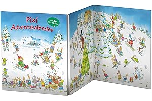 Pixi Adventskalender als Leporello: Mit 24 Pixi-Büchern | Für Kindergartenkinder ab 3 Jahren zum Aufstellen in der Vorweihnachtszeit