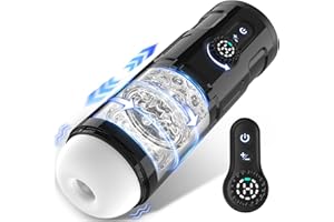 TAUARA Masturbador Masculino con 5 Modos Telescópicos Giratorios 5 Modos de Vibración, Vagina 3D Masturbádores Masculino Real, Masturbador Juguetes Sexuales