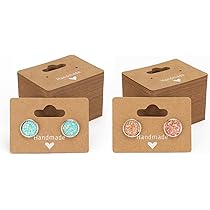 150 Cartes De Présentation Pour Bijoux - 10x4cm - Noir, Blanc, Kraft - Auto-adhésives Et Perforées