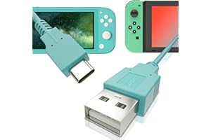 HEATFUN USB C Charger for Nintendo Switch, Fast Charging Cable for Nintendo Switch, MacBook, Pixel C, LG Nexus 5X G5, Nexus 6P/P9 Plus, One Plus 2, Sony XZ and More - Animal Crossing Blue (4.92ft)