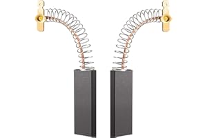 JamBer Brosses à charbon pour machine à laver à moteur électrique 12,3 x 4,8 x 35mm moteur brosses à charbon pour Bosch Siemens 39 39S39L série 2 pcs